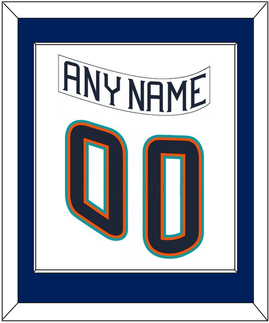 New York Nameplate & Number (Back) Combined - Home White (1995-1998) - Essential Tier 1