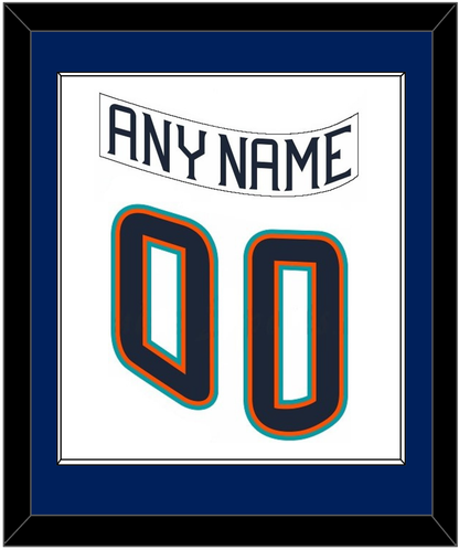 New York Nameplate & Number (Back) Combined - Home White (1995-1998) - Essential Tier 1