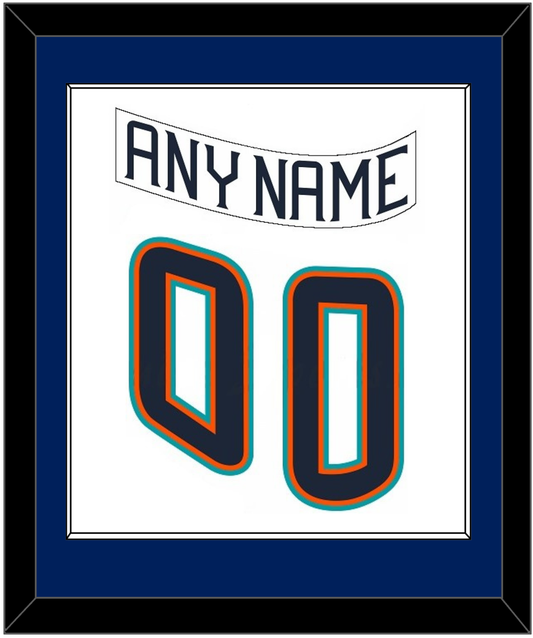 New York Nameplate & Number (Back) Combined - Home White (1995-1998) - Essential Tier 1