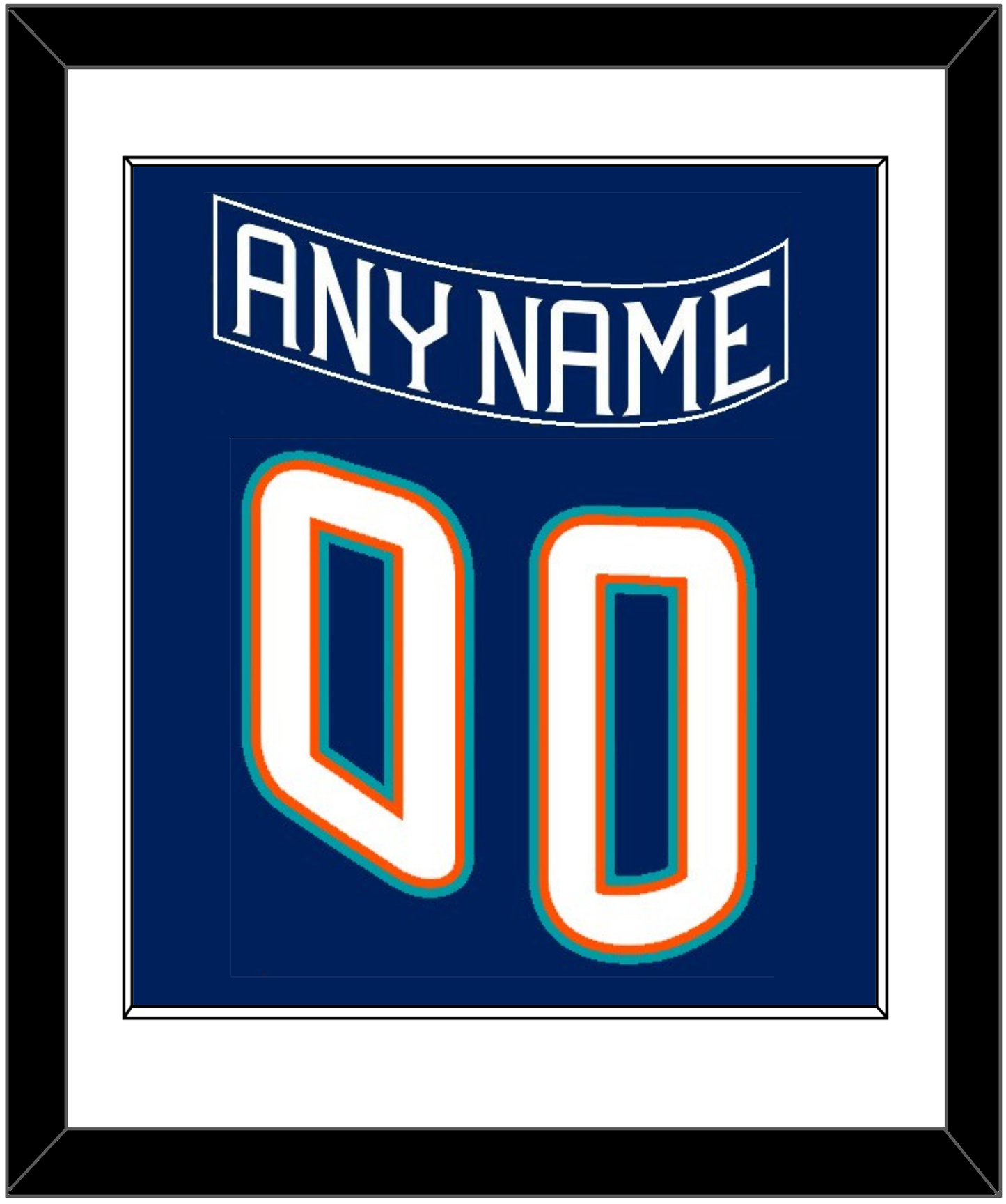 New York Nameplate & Number (Back) Combined - Road Blue (1995-1998) - Essential Tier 1
