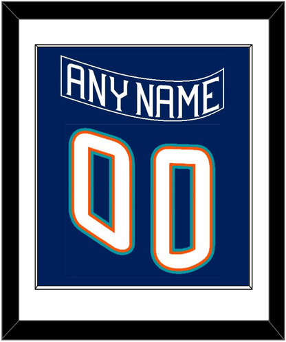 New York Nameplate & Number (Back) Combined - Road Blue (1995-1998) - Essential Tier 1