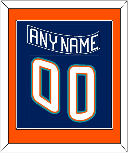 New York Nameplate & Number (Back) Combined - Road Blue (1995-1998) - Essential Tier 2