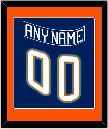 New York Nameplate & Number (Back) Combined - Road Blue (1995-1998) - Essential Tier 2