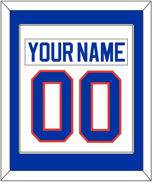 New York Nameplate & Number (Back) Combined - Home White (1984-1995) - Essential Tier 1