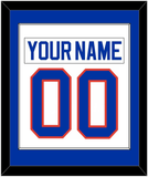 New York Nameplate & Number (Back) Combined - Home White (1984-1995) - Single Mat 1