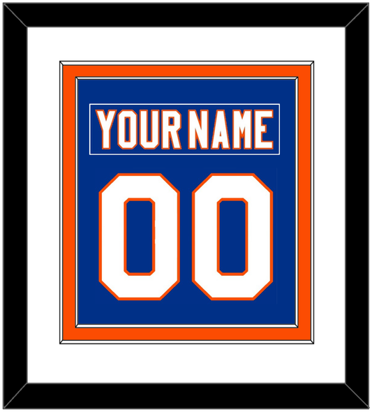New York Nameplate & Number (Back) Combined - Home Blue - Signature Tier 1