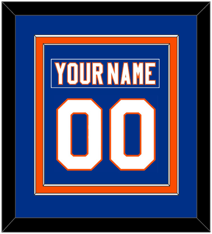 New York Nameplate & Number (Back) Combined - Home Blue - Signature Tier 2