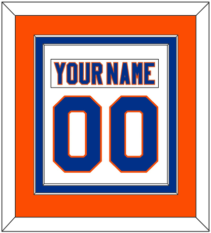 New York Nameplate & Number (Back) Combined - Road White - Signature Tier 4