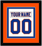 New York Nameplate & Number (Back) Combined - Road White - Double Mat 4