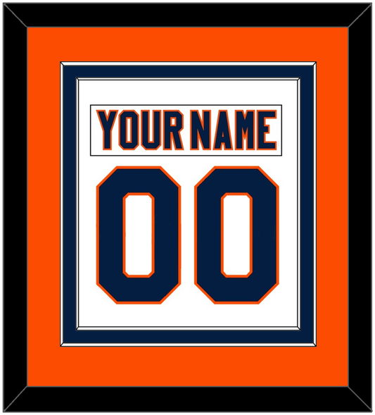 New York Nameplate & Number (Back) Combined - Road White (2007-2010) - Signature Tier 4