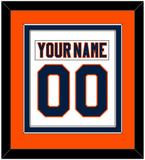 New York Nameplate & Number (Back) Combined - Road White (2007-2010) - Double Mat 4