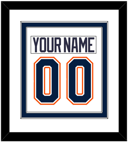 New York Nameplate & Number (Back) Combined - Home/Road White (1998-2007) - Signature Tier 1