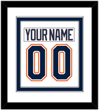 New York Nameplate & Number (Back) Combined - Home/Road White (1998-2007) - Double Mat 1