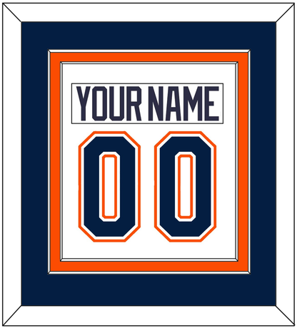 New York Nameplate & Number (Back) Combined - Home/Road White (1998-2007) - Signature Tier 3