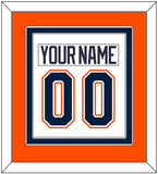 New York Nameplate & Number (Back) Combined - Home/Road White (1998-2007) - Double Mat 4