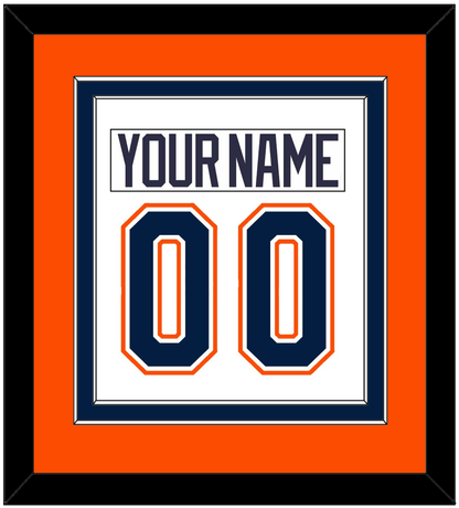 New York Nameplate & Number (Back) Combined - Home/Road White (1998-2007) - Signature Tier 4