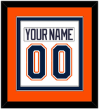 New York Nameplate & Number (Back) Combined - Home/Road White (1998-2007) - Double Mat 4