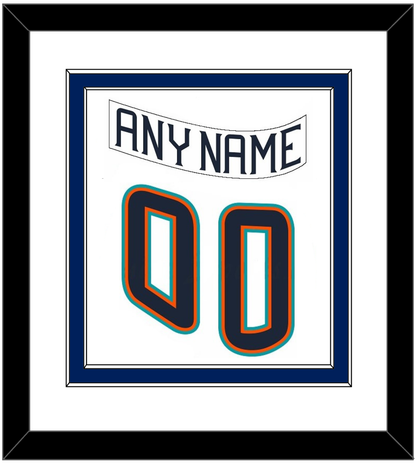 New York Nameplate & Number (Back) Combined - Home White (1995-1998) - Signature Tier 1