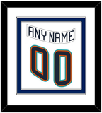 New York Nameplate & Number (Back) Combined - Home White (1995-1998) - Double Mat 1
