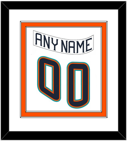 New York Nameplate & Number (Back) Combined - Home White (1995-1998) - Signature Tier 2