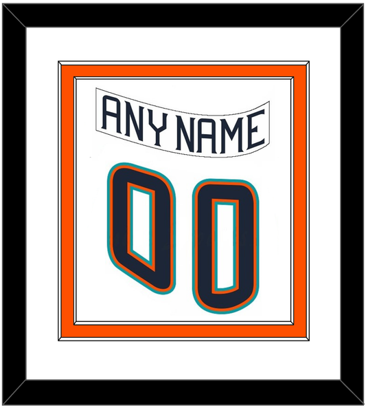 New York Nameplate & Number (Back) Combined - Home White (1995-1998) - Signature Tier 2