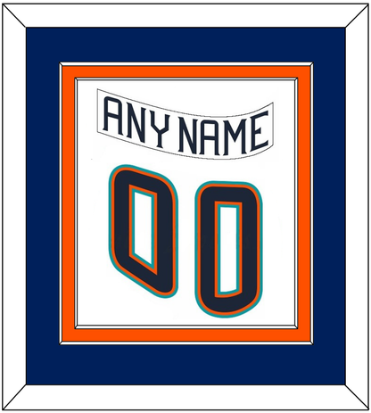 New York Nameplate & Number (Back) Combined - Home White (1995-1998) - Signature Tier 3