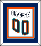 New York Nameplate & Number (Back) Combined - Home White (1995-1998) - Double Mat 3