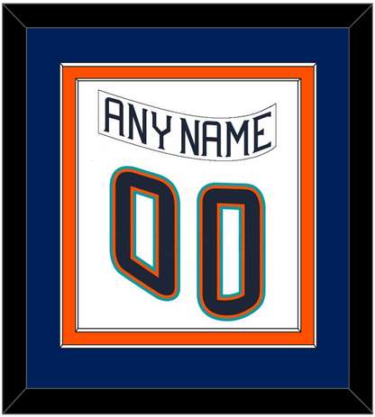 New York Nameplate & Number (Back) Combined - Home White (1995-1998) - Signature Tier 3
