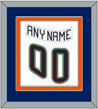 New York Nameplate & Number (Back) Combined - Home White (1995-1998) - Double Mat 3