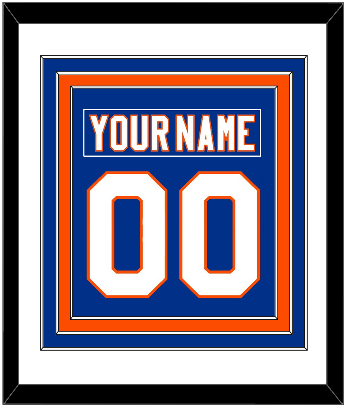 New York Name & Full-Size Number - Combined