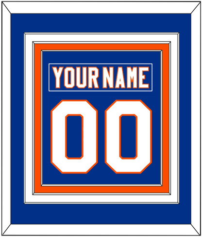 New York Nameplate & Number (Back) Combined - Home Blue - Premier Tier 2