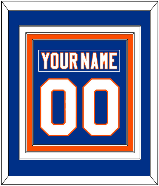 New York Nameplate & Number (Back) Combined - Home Blue - Premier Tier 2