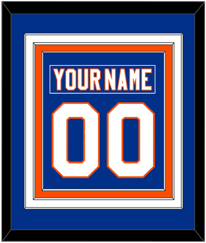 New York Nameplate & Number (Back) Combined - Home Blue - Premier Tier 2