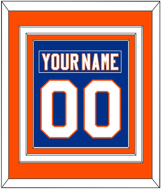 New York Nameplate & Number (Back) Combined - Home Blue - Premier Tier 3