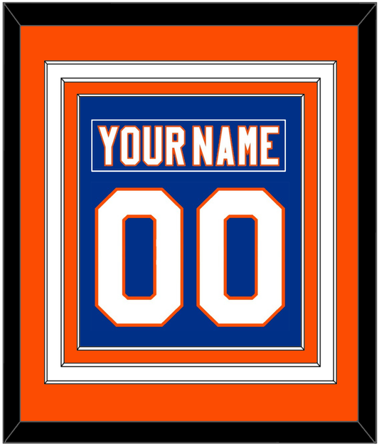 New York Nameplate & Number (Back) Combined - Home Blue - Premier Tier 3