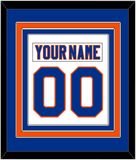 New York Nameplate & Number (Back) Combined - Road White - Triple Mat 2