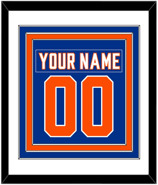 New York Nameplate & Number (Back) Combined - Alternate Blue - Premier Tier 1