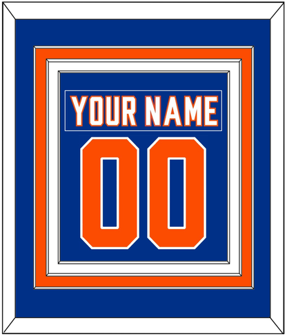 New York Nameplate & Number (Back) Combined - Alternate Blue - Premier Tier 2