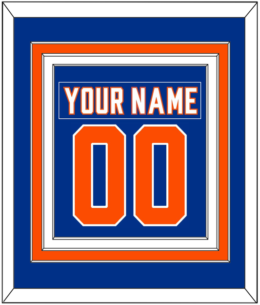 New York Nameplate & Number (Back) Combined - Alternate Blue - Premier Tier 2
