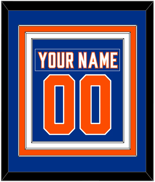 New York Nameplate & Number (Back) Combined - Alternate Blue - Premier Tier 2