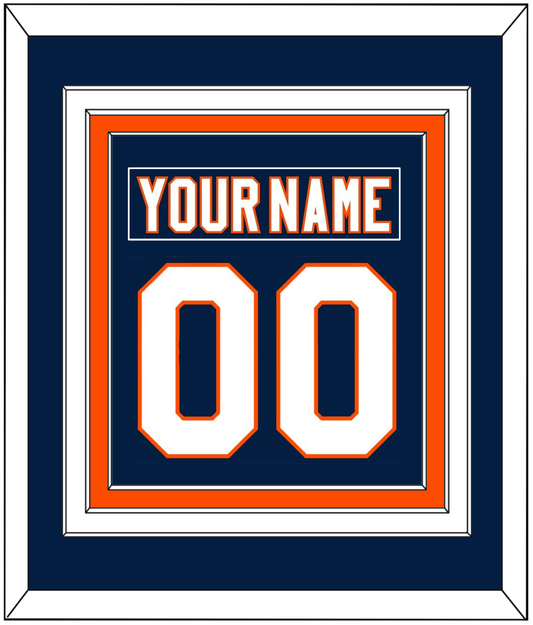 New York Nameplate & Number (Back) Combined - Home Blue (2007-2010) - Premier Tier 2
