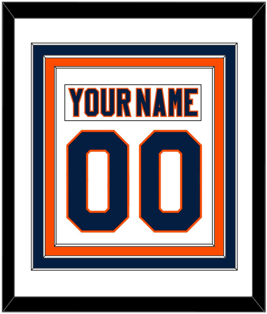 New York Nameplate & Number (Back) Combined - Road White (2007-2010) - Premier Tier 1