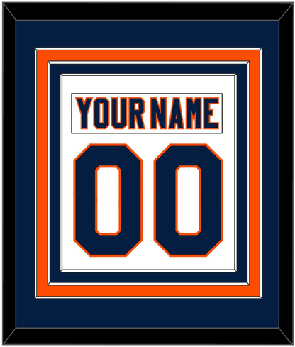 New York Nameplate & Number (Back) Combined - Road White (2007-2010) - Premier Tier 2