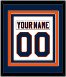 New York Nameplate & Number (Back) Combined - Road White (2007-2010) - Triple Mat 2