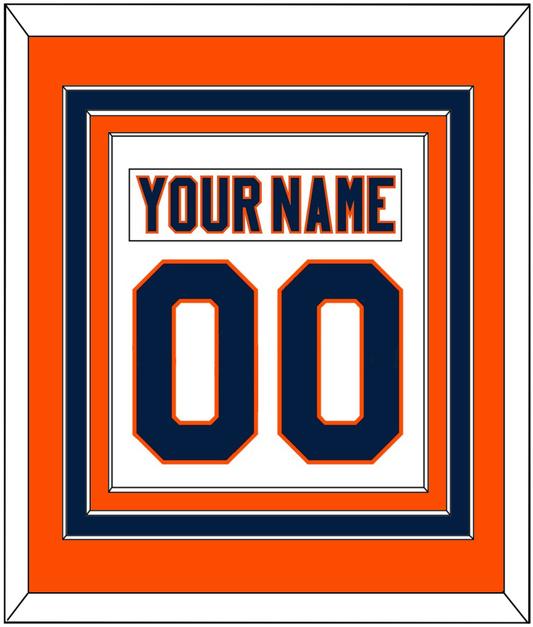 New York Nameplate & Number (Back) Combined - Road White (2007-2010) - Premier Tier 3