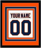 New York Nameplate & Number (Back) Combined - Road White (2007-2010) - Triple Mat 3