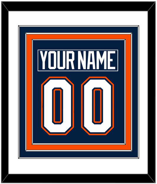 New York Nameplate & Number (Back) Combined - Road/Home Blue (1998-2007) - Premier Tier 1