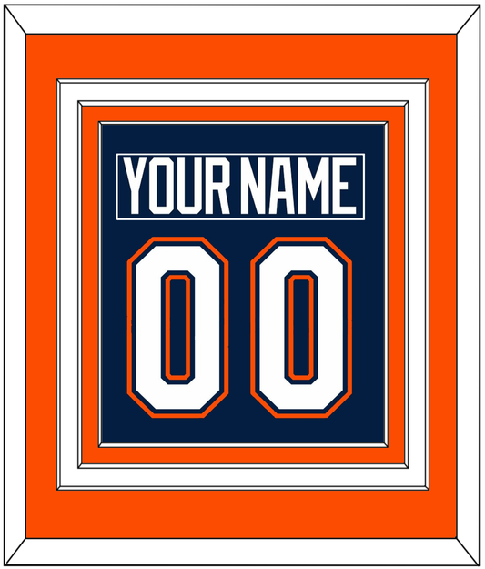 New York Nameplate & Number (Back) Combined - Road/Home Blue (1998-2007) - Premier Tier 3