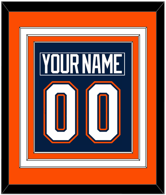 New York Nameplate & Number (Back) Combined - Road/Home Blue (1998-2007) - Premier Tier 3