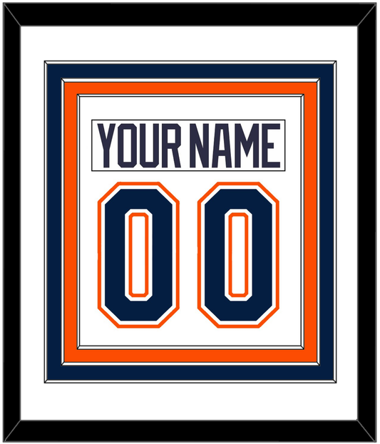 New York Nameplate & Number (Back) Combined - Home/Road White (1998-2007) - Premier Tier 1